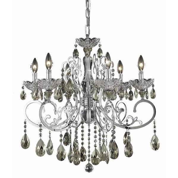 Elegant Lighting Dining Room Chandelier Chrome 2830D26C-GT/RC